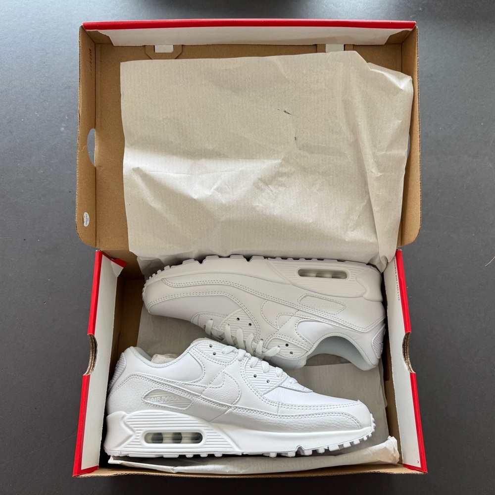 Nike Air Max 90 White Leather Men’s Sneakers